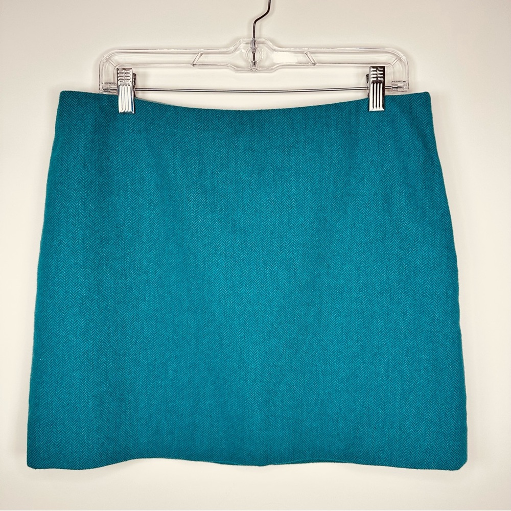 J. Crew Factory Teal Mini Skirt